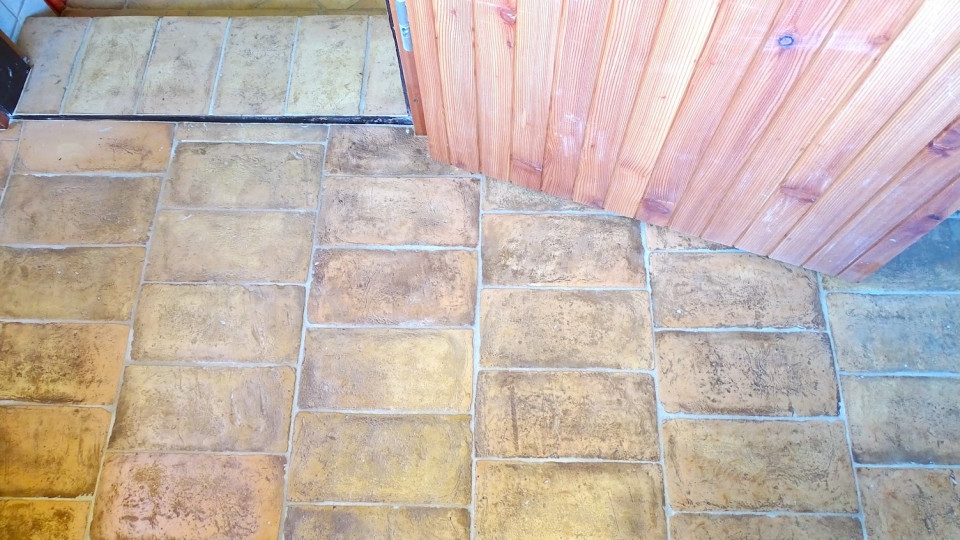 Terra Cotta gialla ribja kost z obrobo 16