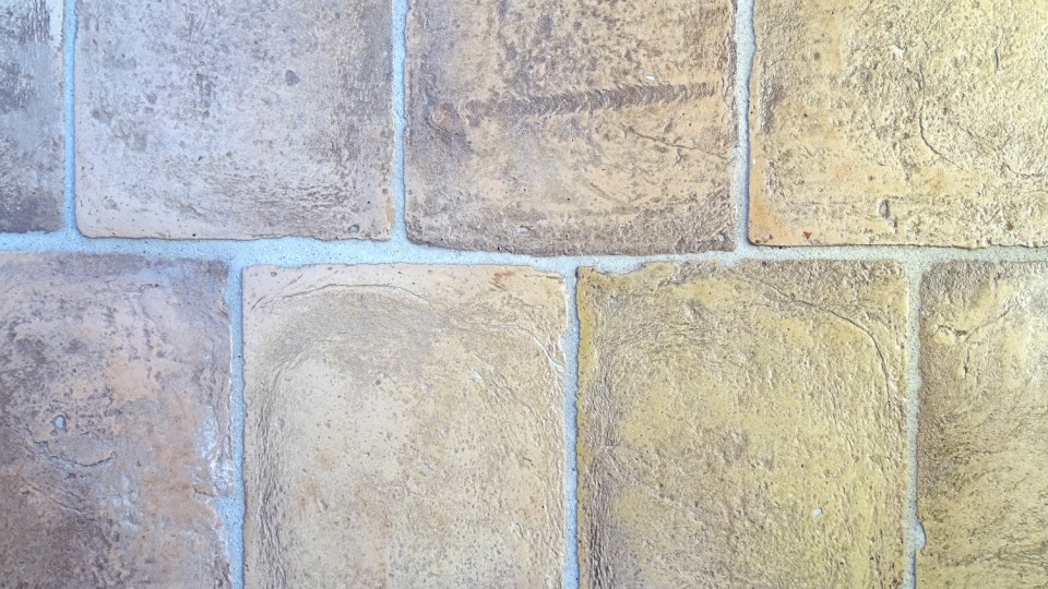 Terra Cotta gialla ribja kost z obrobo 6