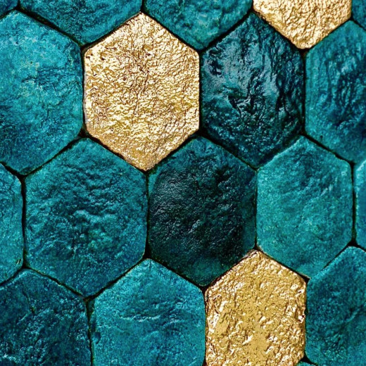 Cotto Etrusco glazirana gold 2