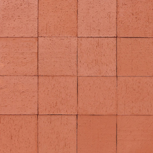 Klinker tlakovec kvadrat rdeč